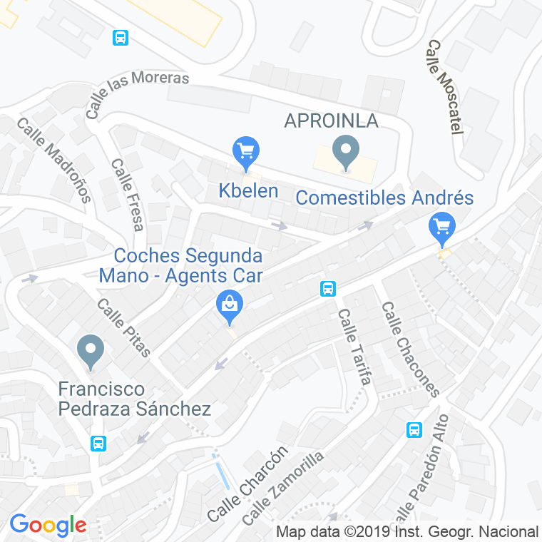 Código Postal calle Chirimoyos, Los en Málaga