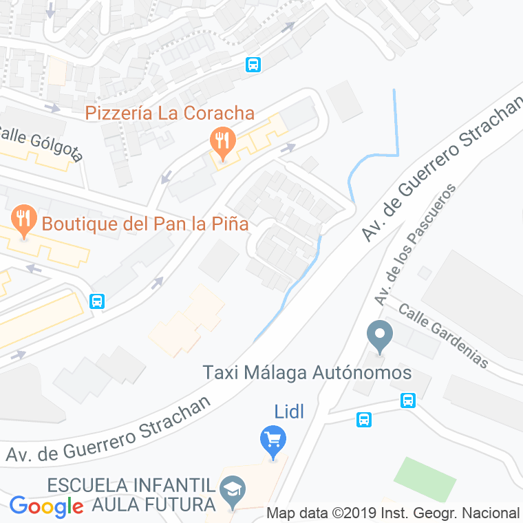 Código Postal calle Coda Jimenez en Málaga