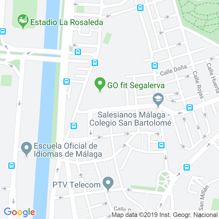 Código Postal calle Cura Merino en Málaga