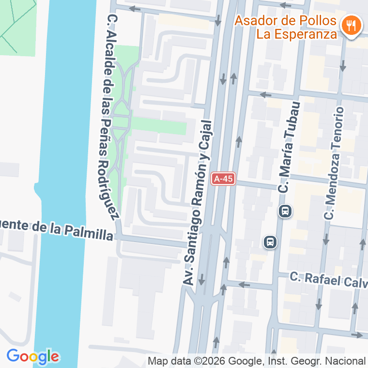 Código postal de Santiago Ramon y Cajal, Avenida en Málaga