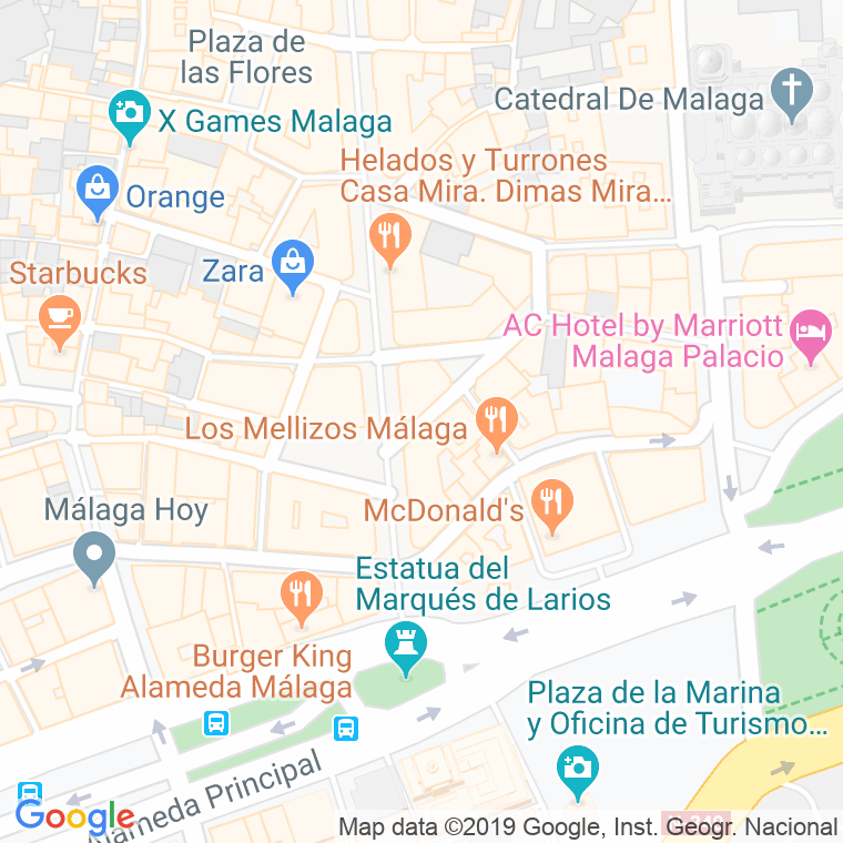 Código Postal calle Don Juan Diaz en Málaga
