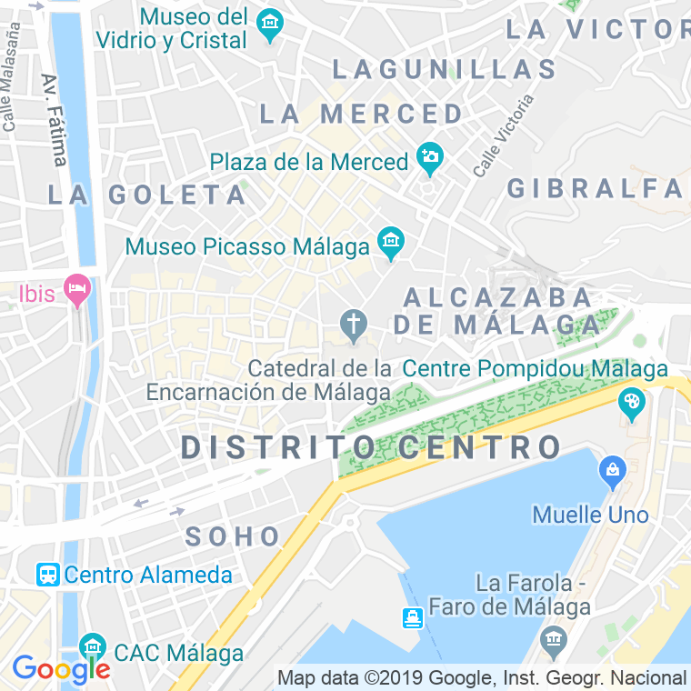 Código Postal calle San Juan De Dios   (Impares Del 1 Al Final)  (Pares Del 2 Al Final) en Málaga
