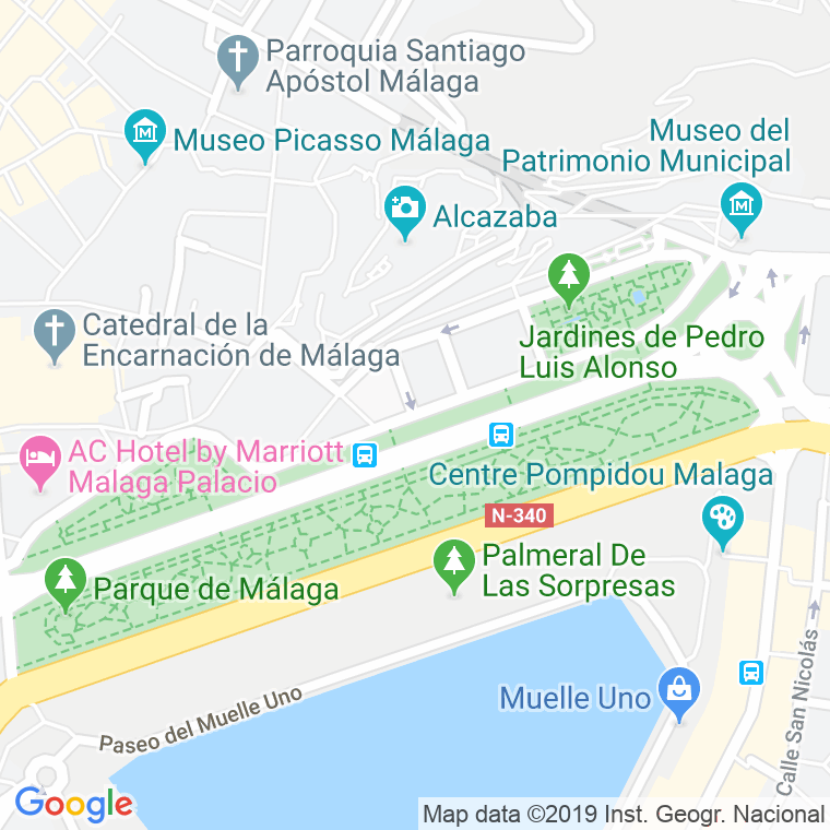 Código Postal calle Cervantes en Málaga