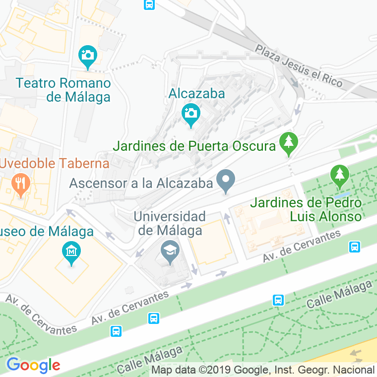 Código Postal calle Don Juan Temboury, paseo en Málaga