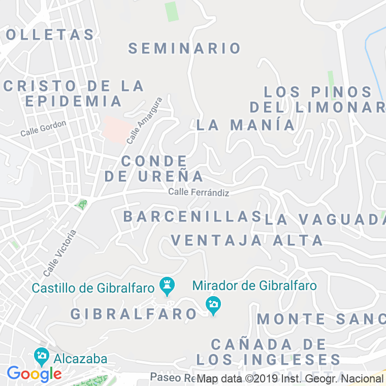 Código Postal calle Ferrandiz   (Impares Del 65 Al Final)  (Pares Del 72 Al Final) en Málaga