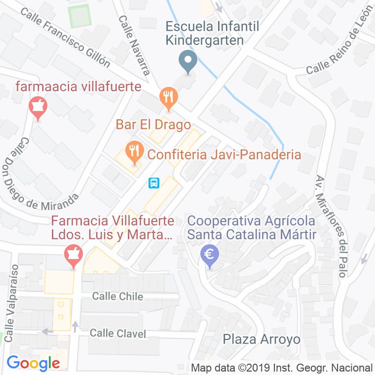 Código Postal calle Caballero De La Cruz en Málaga