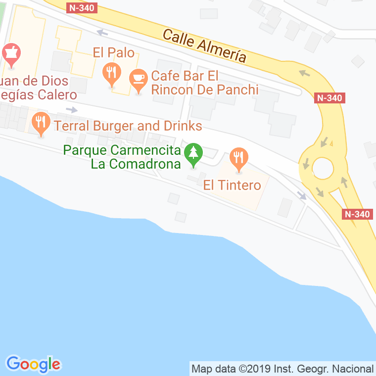 Código Postal calle Chanquete, El, playa en Málaga
