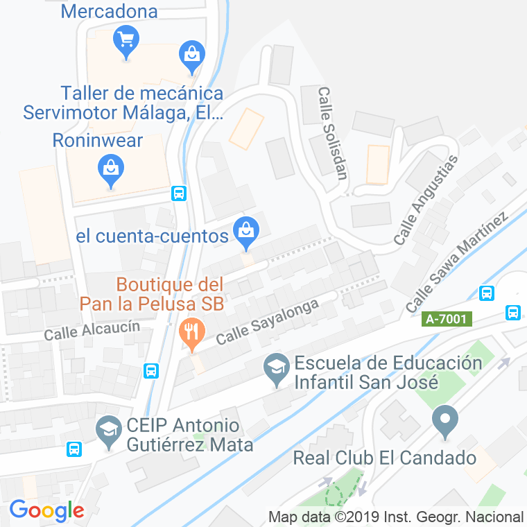 Código Postal calle Ciudad Real en Málaga