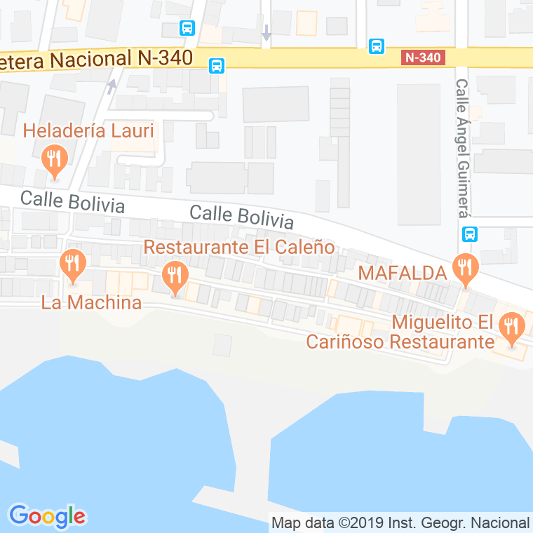Código Postal calle Jabega en Málaga
