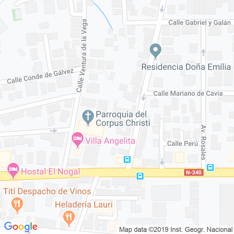 Código Postal calle Luis Barcelo, pasaje en Málaga