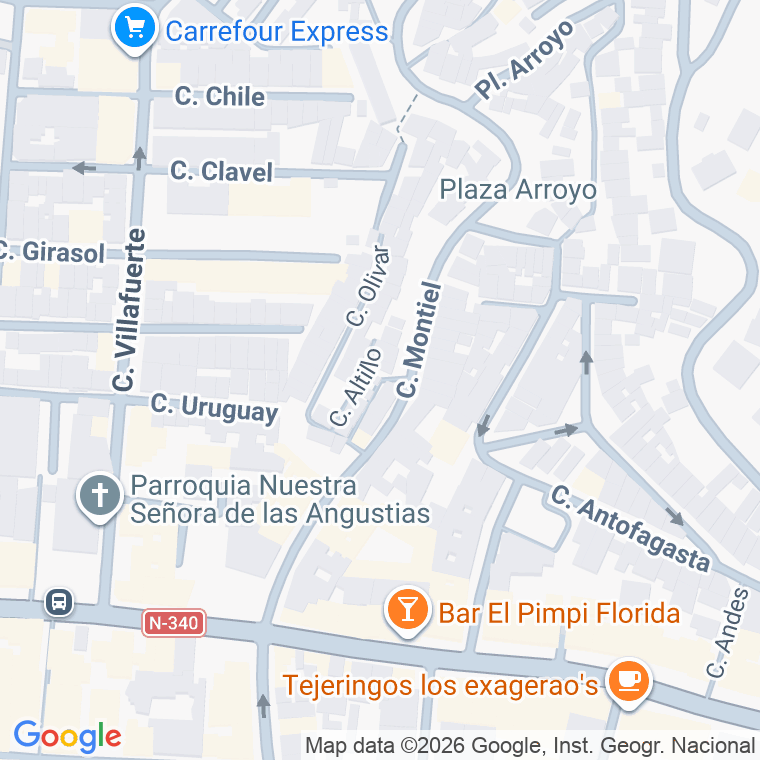 Código postal de Arroyo en Málaga