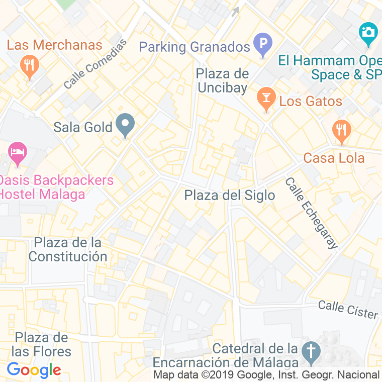 Código Postal calle Bouganvilleas en Málaga