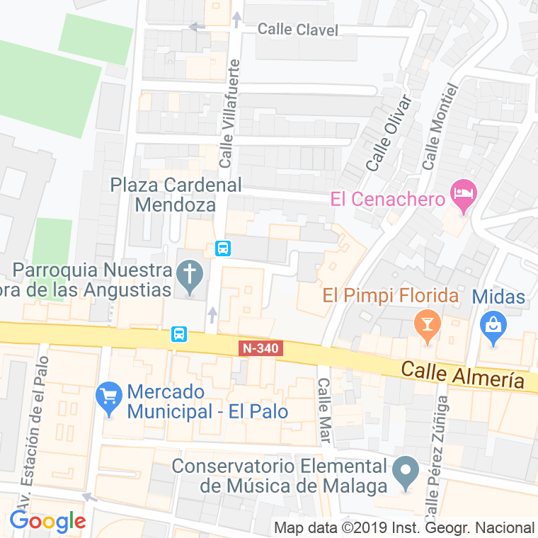 Código Postal calle Doña De Tolosa en Málaga