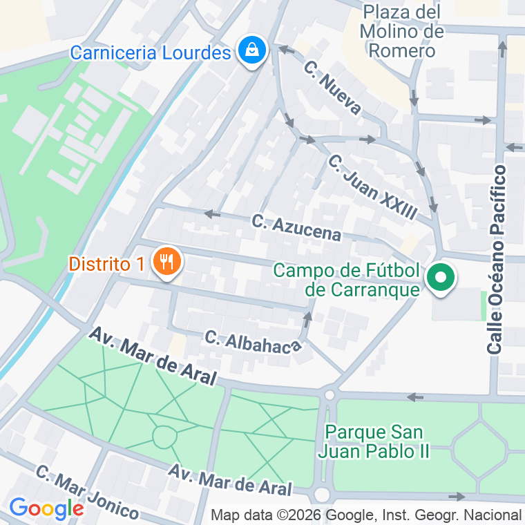Código postal de Plaza Rosales en Alhaurin de la Torre