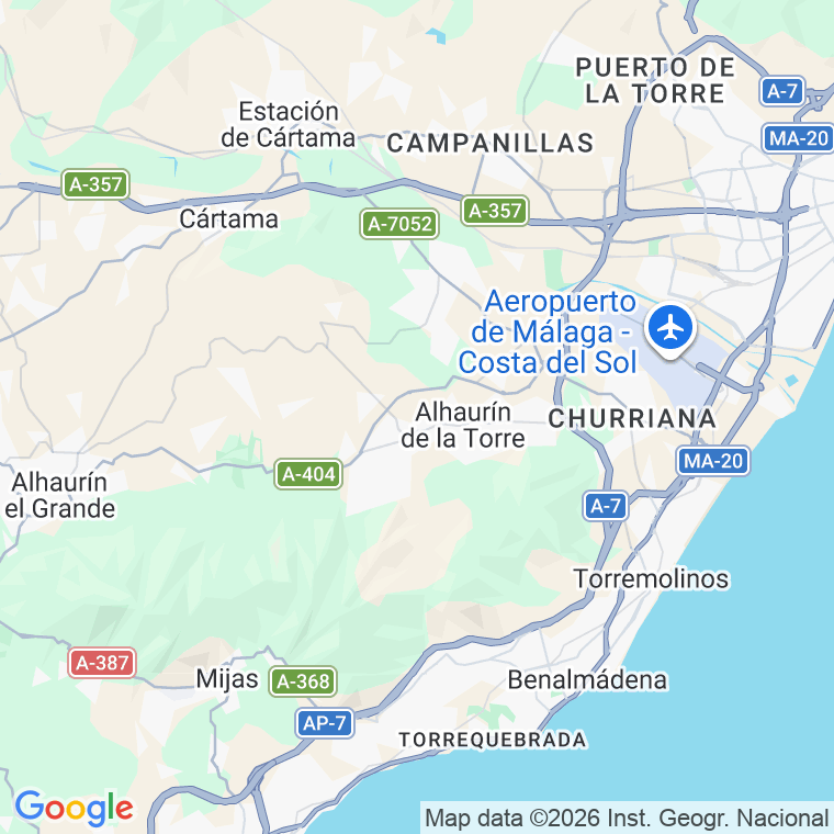 Código postal de Carranque en Málaga