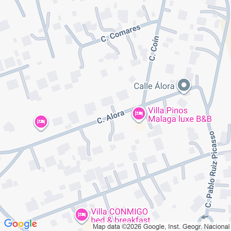 Código postal de Calle Alora en Pinos de Alhaurin