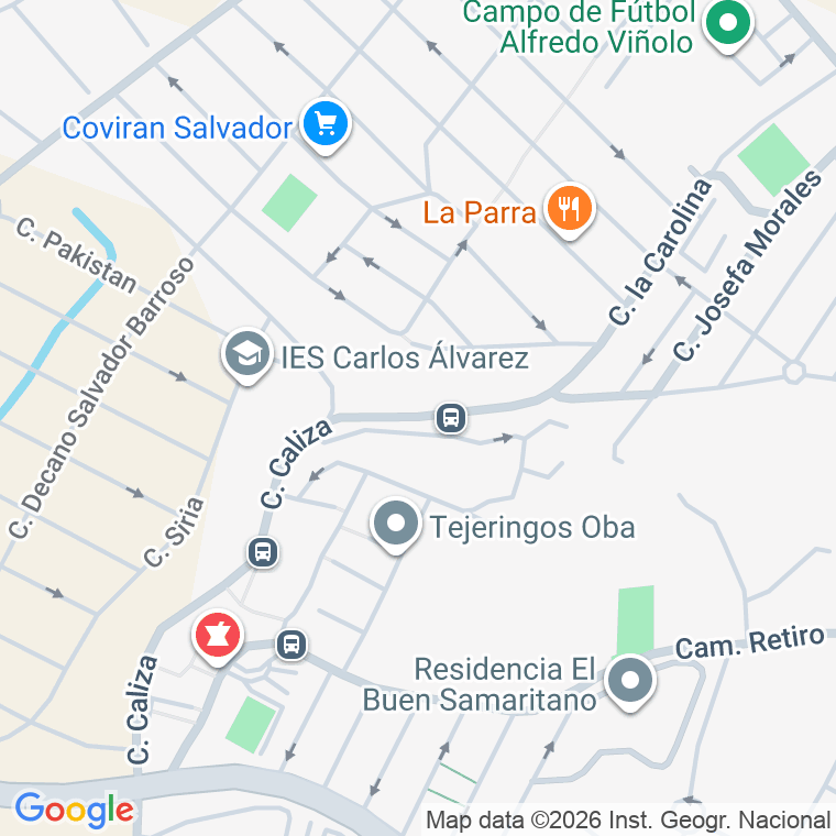 Código postal de Calle Caliza en Churriana