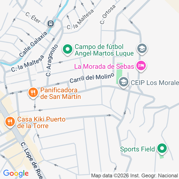 Código postal de Calle Escr Antonio Navarro Truj en Malaga