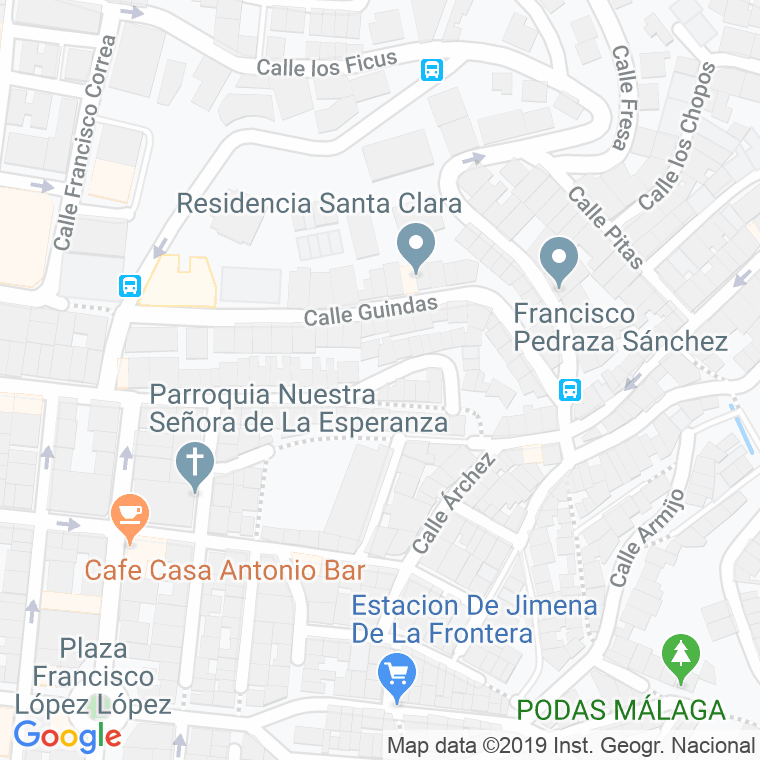 Código Postal calle Aurora Redondo en Málaga