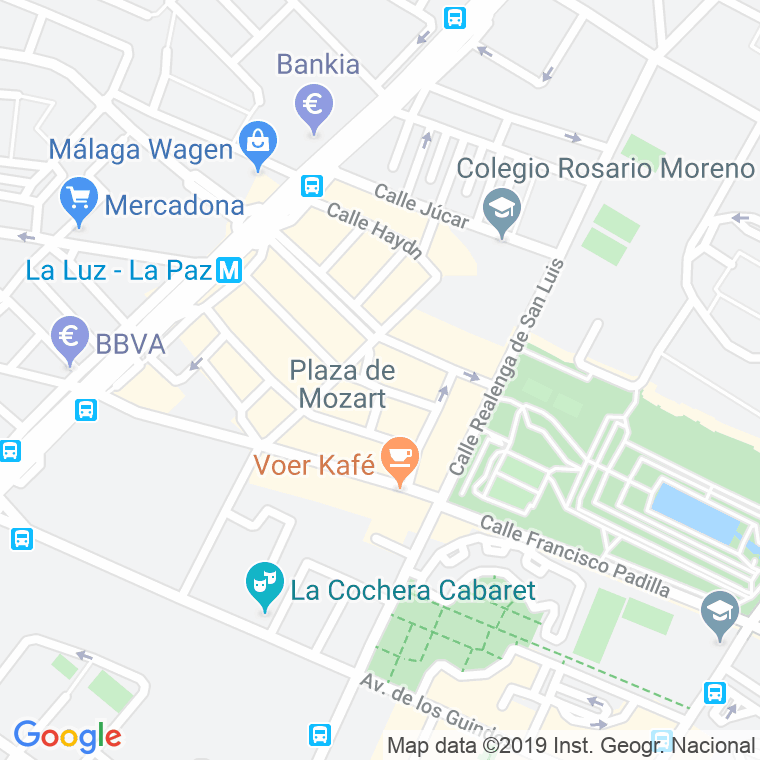 Código Postal de Hacienda La Paz en Málaga
