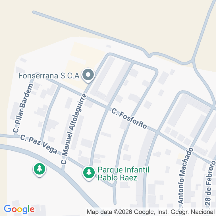 Código postal de Calle Vicente Aleixandre en Fuente de Piedra