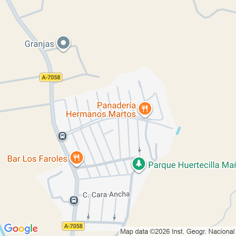 Código postal de Calle Bauxita en Huertecilla de Mañas