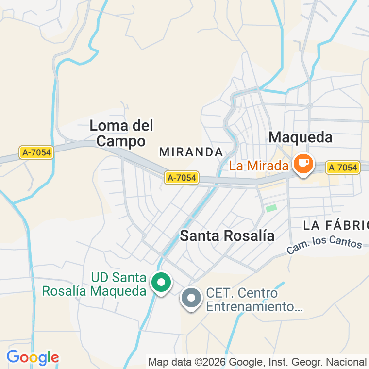 Código postal de Calle Ronda del Norte en Santa Rosalia-maqueda