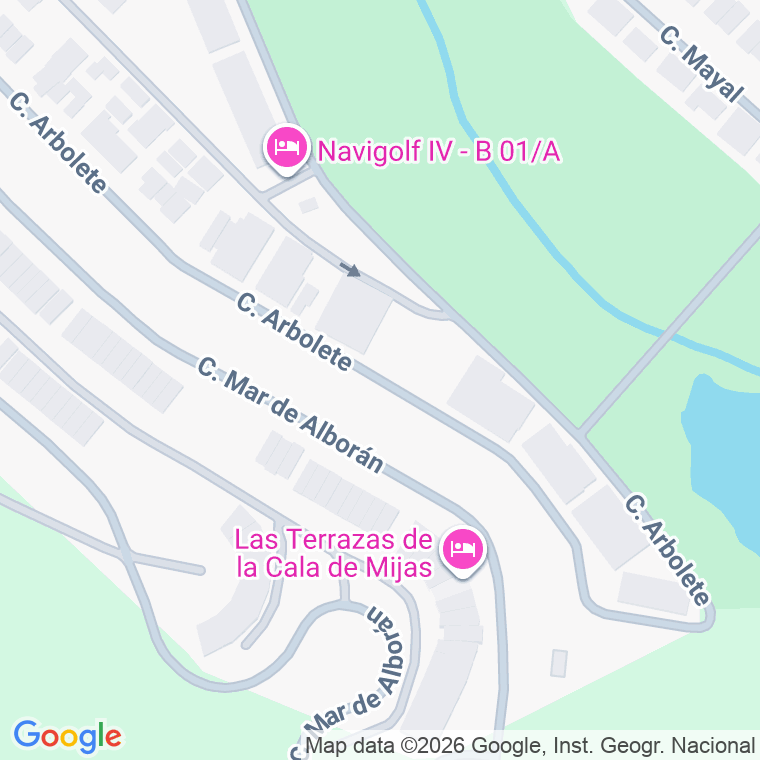 Código postal de Calle Arbolete de Noria Golf en Cala (la)