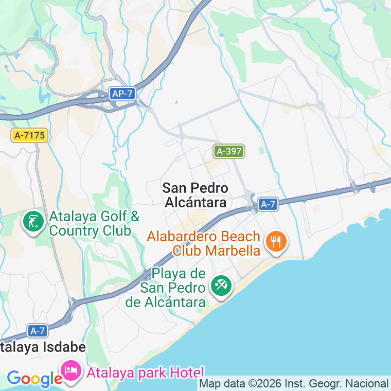 Código postal de San Pedro Alcantara en Málaga