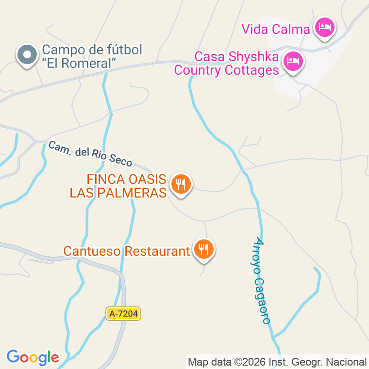 Código postal de Lugar Cortijo los Migueles en Rio Seco