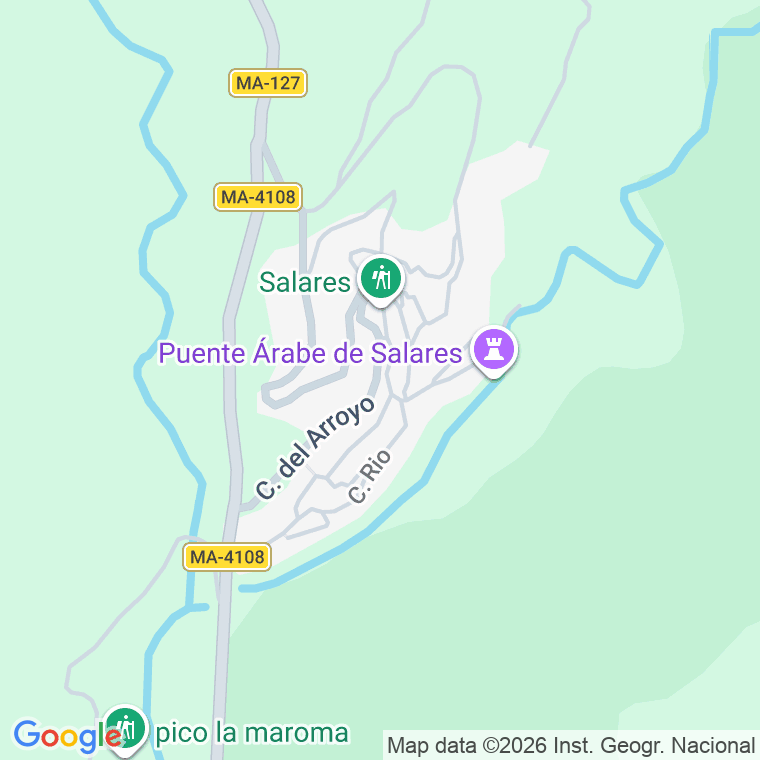 Código postal de Salares en Málaga