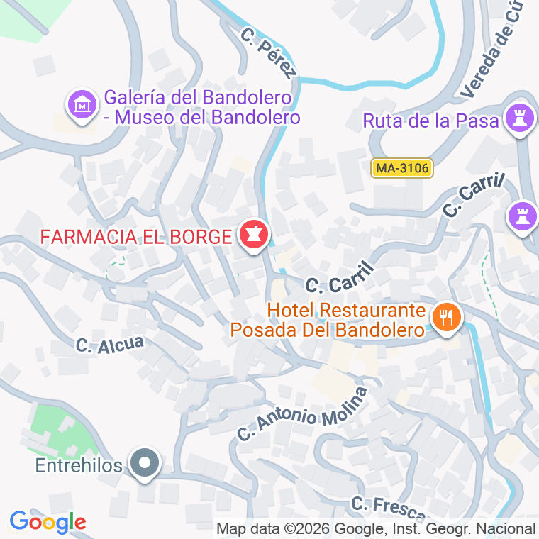 Código postal de Calle Bizco de el Borge en Borge (el)