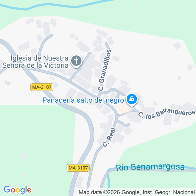 Código postal de Salto del Negro en Málaga