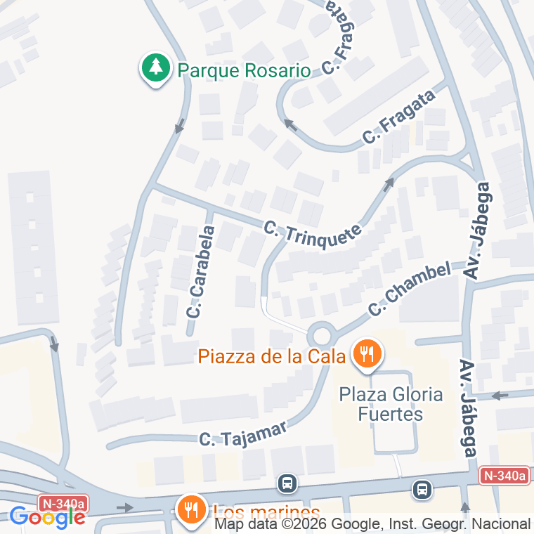 Código postal de Calle Bajel en Cala del Moral (la)