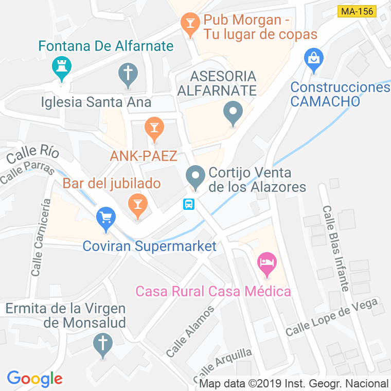 Código Postal de Conjunto Los Alazores en Málaga