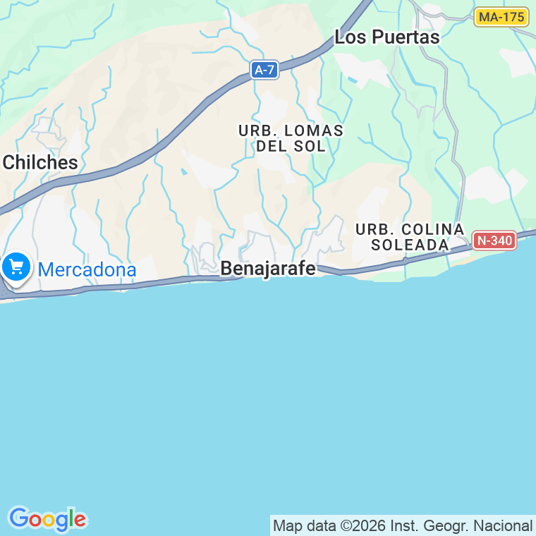 Código postal de Benajarafe en Málaga