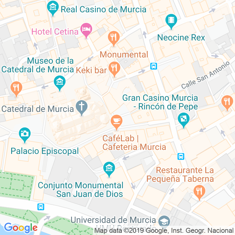 Código Postal calle Apostoles, plaza en Murcia