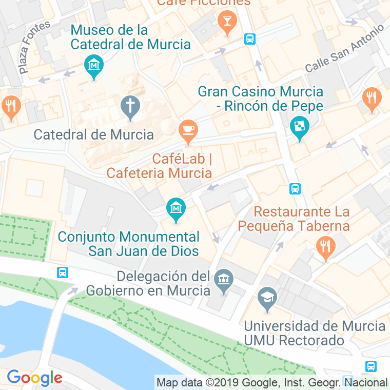 Código Postal calle Eulogio Soriano en Murcia