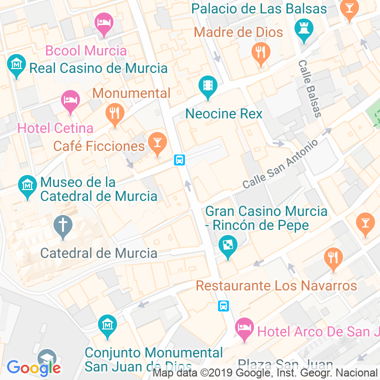 Código Postal calle Isidoro De La Cierva en Murcia