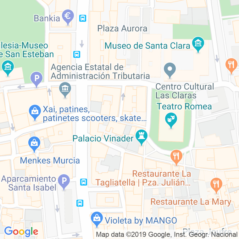 Código Postal calle Jose Antonio Ponzoa en Murcia