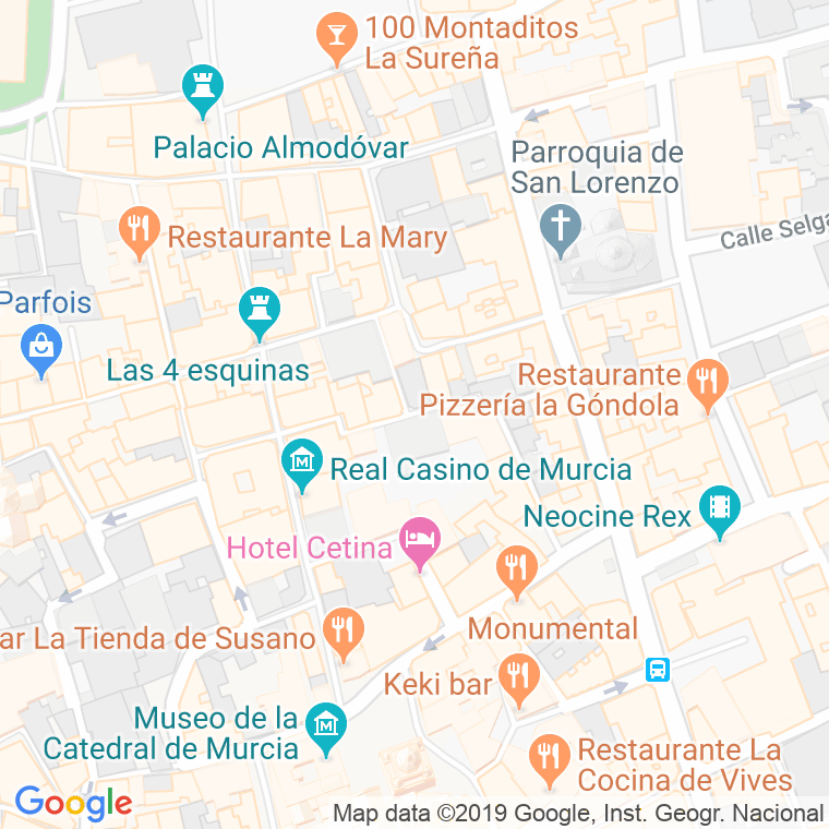 Código Postal calle Montijo en Murcia
