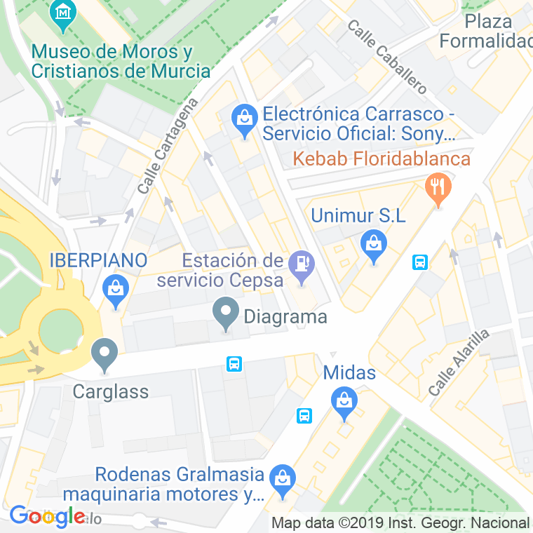Código Postal calle Llanos en Murcia