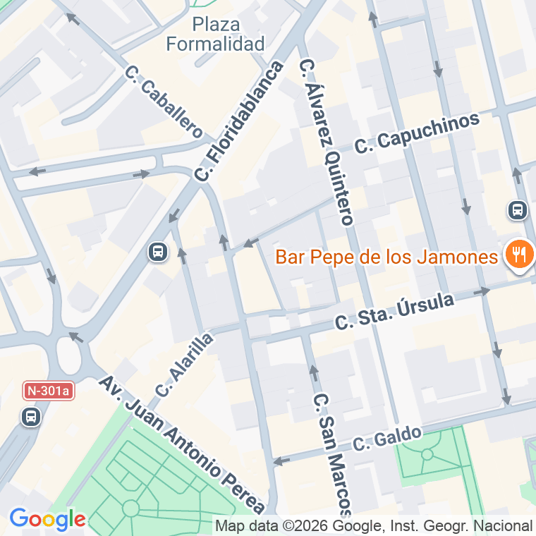 Código postal de Perejil, Callejon en Murcia
