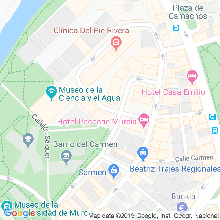 Código Postal calle Rosal en Murcia