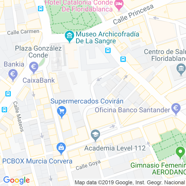 Código Postal calle San Fernando en Murcia