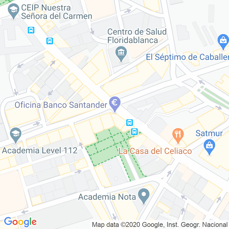 Código Postal calle Santander en Murcia