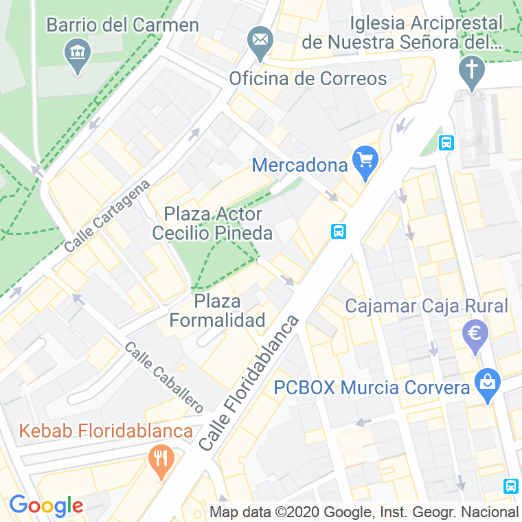 Código Postal calle Santaren en Murcia