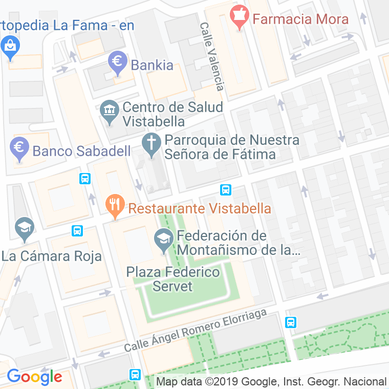 Código Postal calle Antonio Fayren Lumeras en Murcia