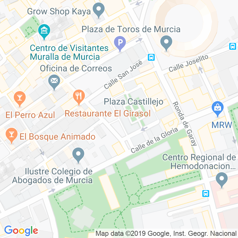 Código Postal calle Castillejo en Murcia