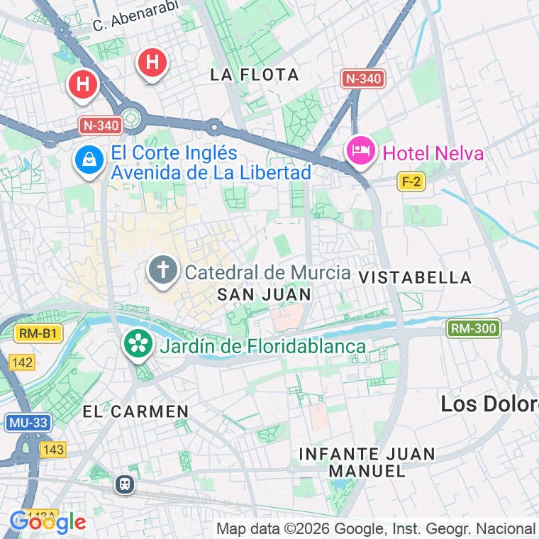 Código postal de Fama, Avenida (impares del 1 al 11)  (pares del 2 al 10) en Murcia